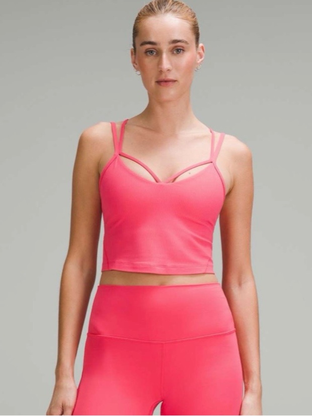Lululemon Align Strappy Ribbed Tank Top *Light Support, A/B Cup Glaze Pink